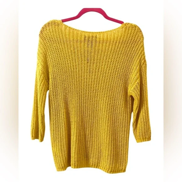 Alison Sheri Gold Knit Sweater - Picture 2 of 3